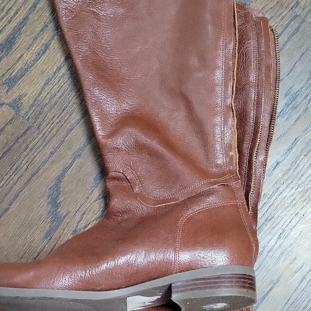 Nine West Brown Leather Ankle Boots